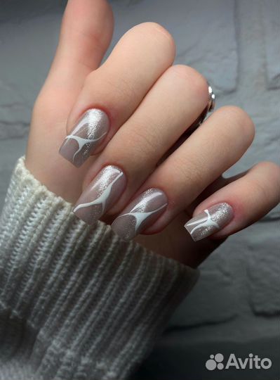 Маникюр наращивание в студии