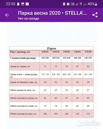 Парка для девочки новая