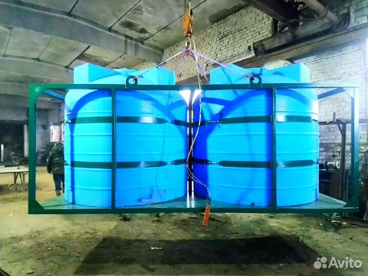 Емкость пластиковая в каркасе