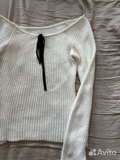 Джемпер женский с открытыми плечами