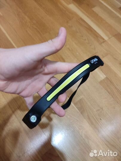 Налобный фонарь-лента Огонь HT-116 акб Гибкий