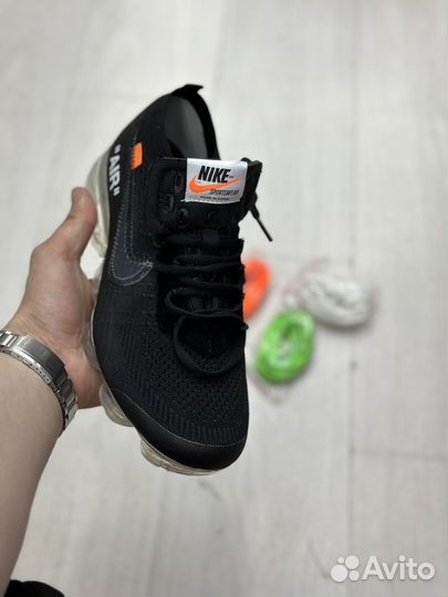 Кроссовки Nike Vapormax мужские черные Off White