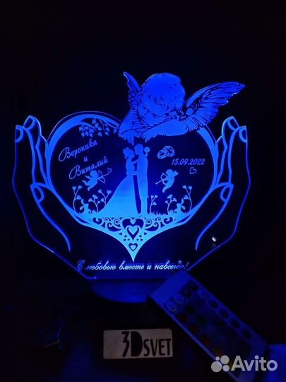 Ночник с индивидуальной гравировкой