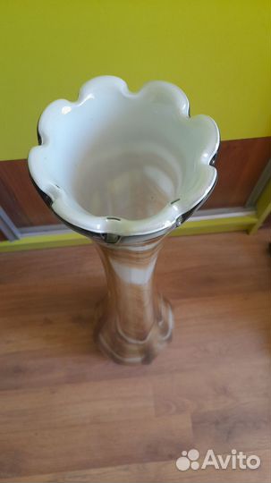 Советская напольная ваза из сульфидного стекла