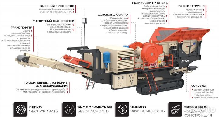 Дробилка щековая на гусеничном ходу Hailstone BT13