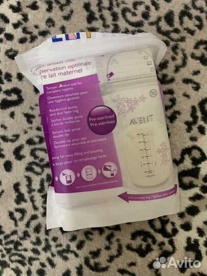 Пакеты для хранения грудного молока avent