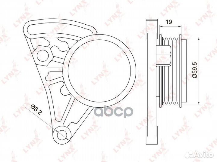 Ролик натяжной навесного оборудования PB5037 LY