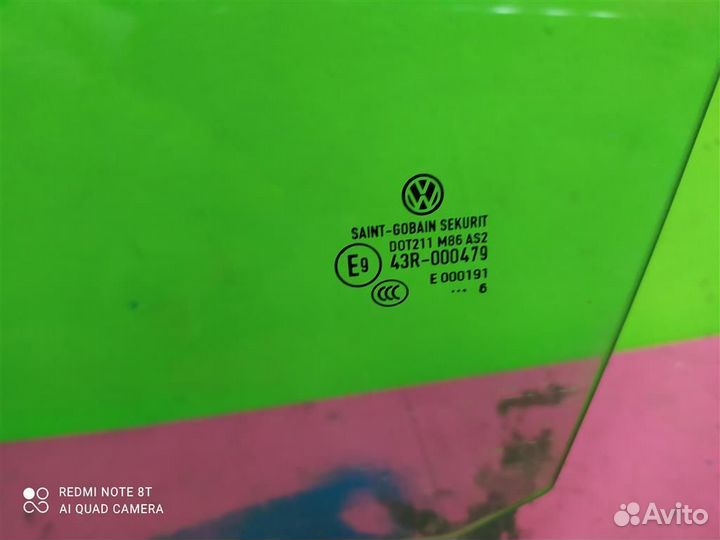 Стекло двери перед левое VW Polo 4 Купе 2002-2009