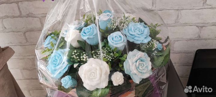 Букет цветов из мыла