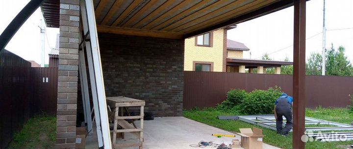 Входная группа. Алюминиевые перегородки