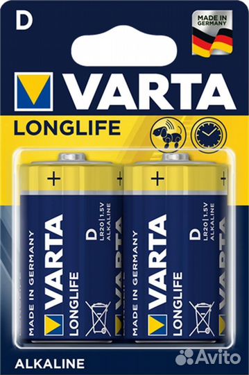 Батарейка Varta LR20/D longlife