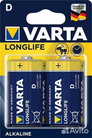 Батарейка Varta LR20/D longlife