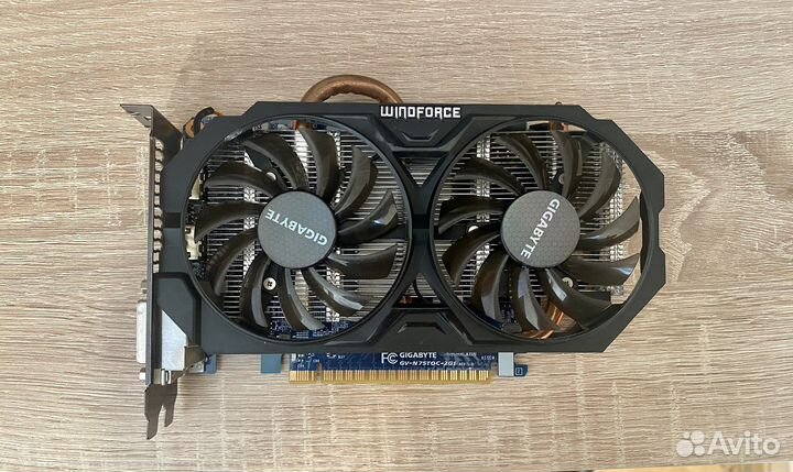 Видеокарта Gigabyte GeForce GTX 750ti 2gb