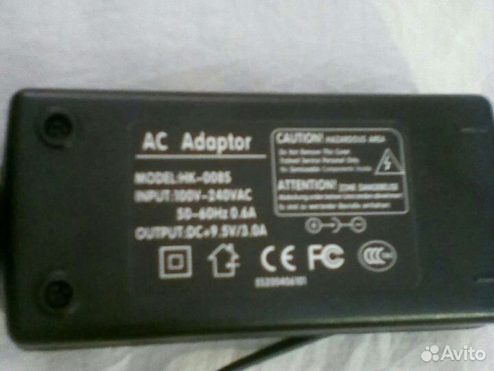 Адаптер - Блок питания 9.5v/3A