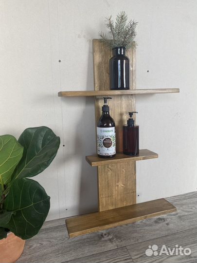 Полка настенная деревянная