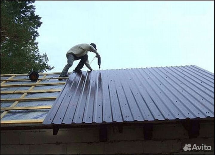 Монтаж кровли профлист. Кровля. Перекрываем крышу профлистом своими руками. Укладка профнастила на кровле. Гидроизоляция под металлопрофиль на крышу.