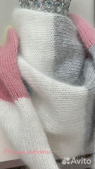 Бактус, косынка из пуха норки