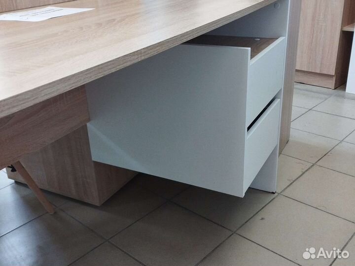 Стол компьютерный №9 Дуб сонома/Белый