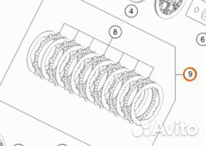 Комплект дисков сцепления KTM SX85