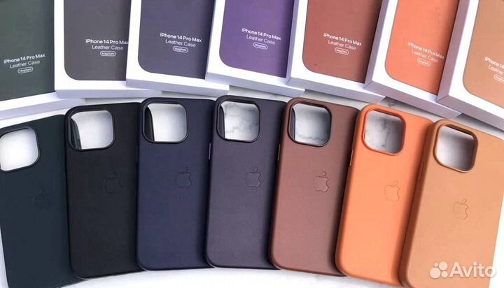 Чехол Leather Case на iPhone 13 Pro/ Pro max