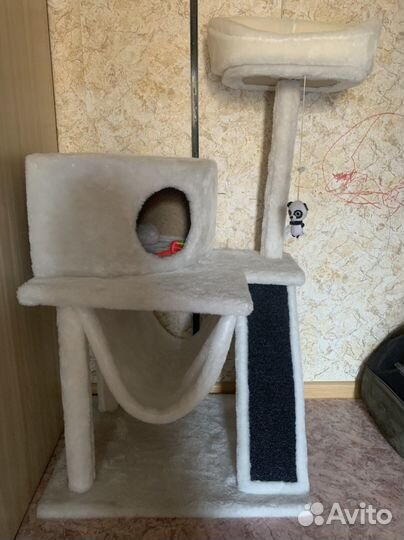 Домик для кошки с когтеточкой