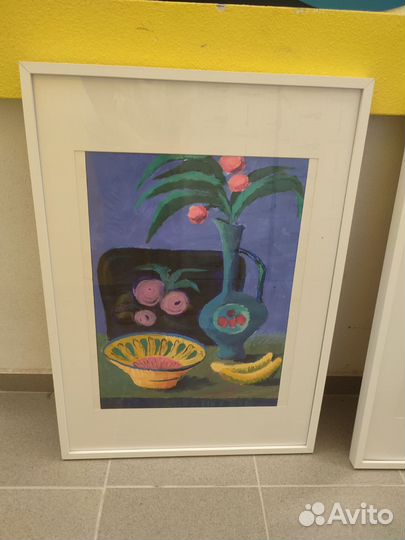 Сочные интерьерные картины в добротных рамах