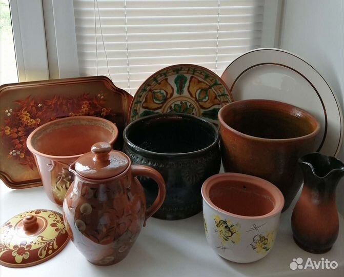 Посуда, кашпо, блюдо- цена за всё