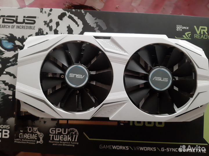 Видеокарта Asus GeForce GTX 1060 dual OC 6GB