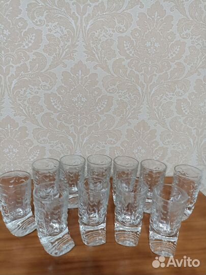 Хрустальные стопки Сапожок СССР