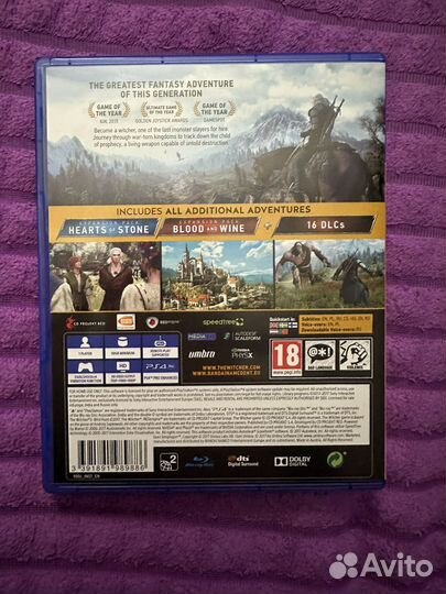 The witcher 3 ps4 ps5 диск Ведьмак 3