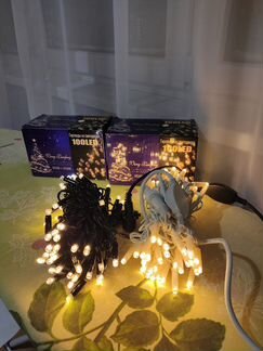 Гирлянда уличная, 100 Led, 10 м. мерцающие диоды