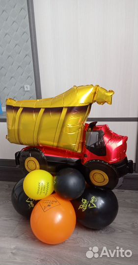 Воздушные шарики тематические Строй машины
