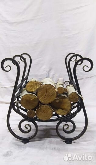 Дровница кованая