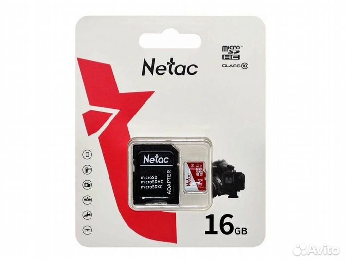 Карта MicroSD Netac P500 Eco на 16GB
