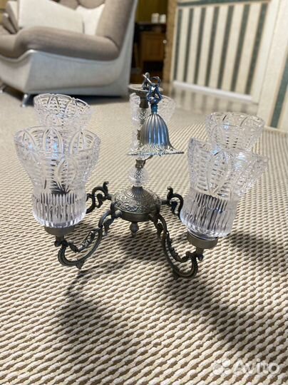 Люстра старинная бронза