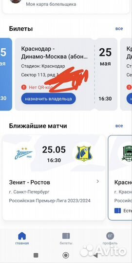 Краснодар - Динамо VIP билеты