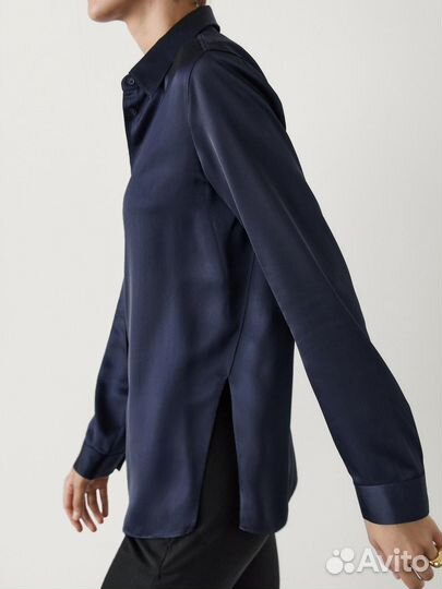 Рубашка атласная Massimo Dutti p.S,M,L