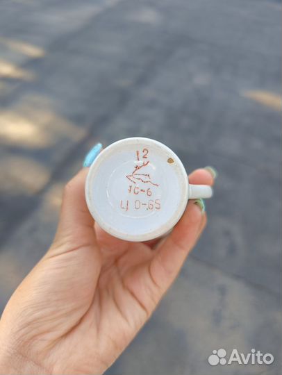 Кружка маленькая Городницкий фарфор клеймо СССР