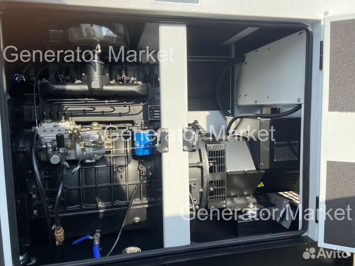 Дизельный генератор 30 кВт амперос (в кожухе)