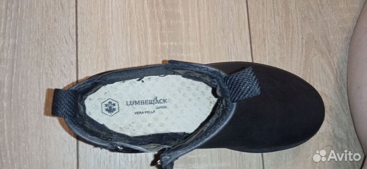 Ботильоны lamberjack 36 р кожа черные полусапожки