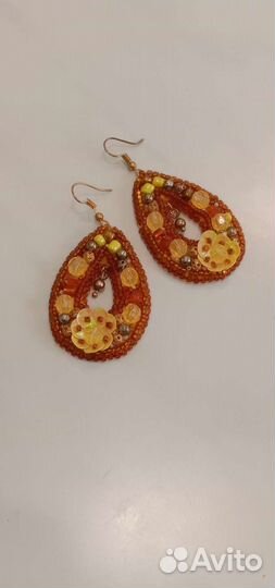 Серьги ручная работа