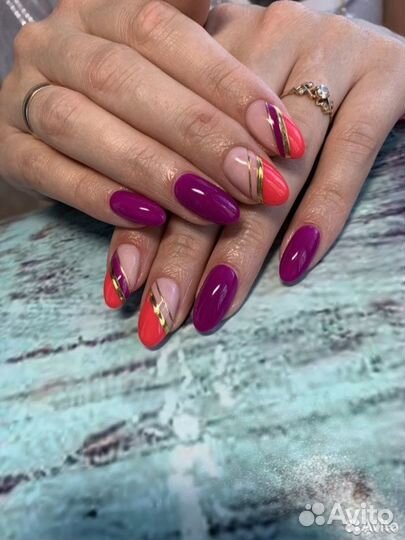 Наращивание ногтей, педикюр