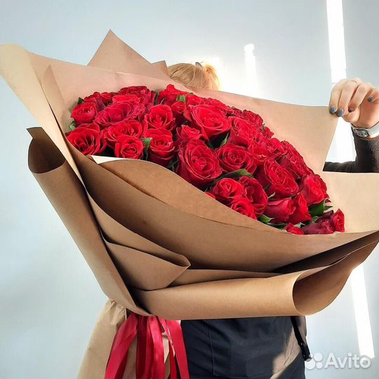 51 роза с доставкой в Кемерово