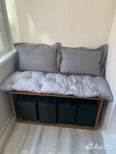 Декоративные подушки, коричневые, комплект 2 шт