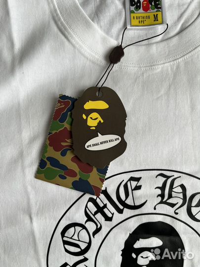 Футболка bape x chrome hearts