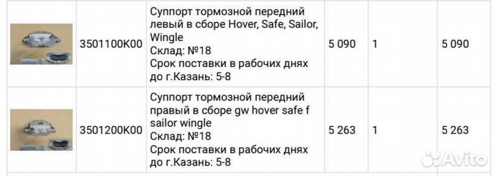 Суппорта тормозные передние на Ховер h5