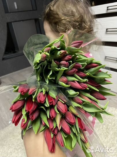 Букеты на заказ тюльпаны