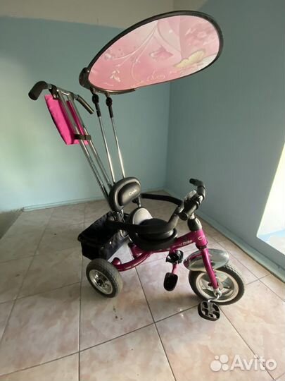 Детский велосипед с родительской ручкой