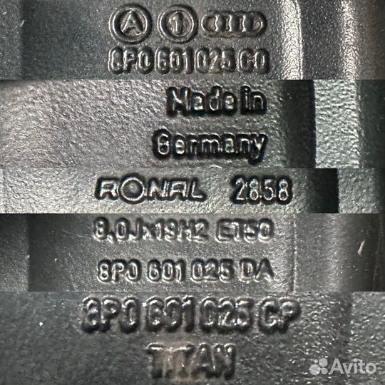 Диски Audi R19 Оригинал Rotor