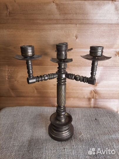 Подсвечник на 4 Свечи Латунь Бронза СССР